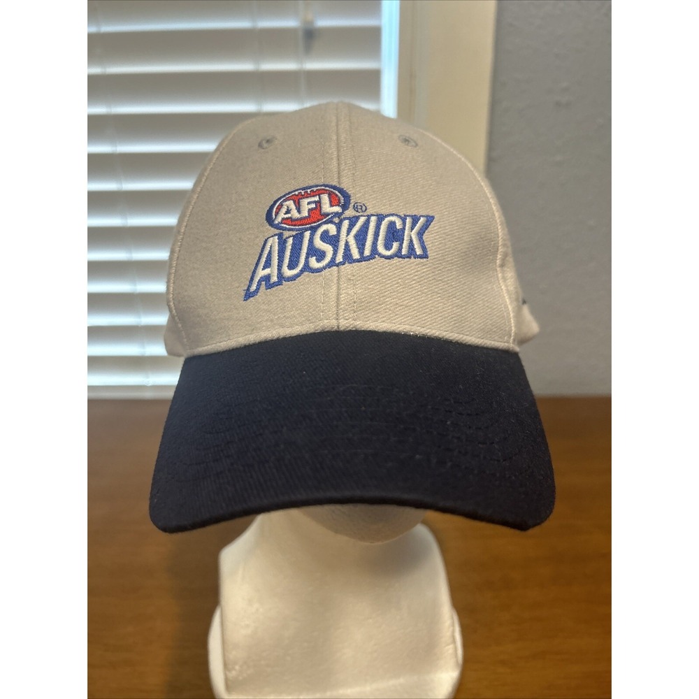 Vintage Adidas AFL Auskick Embroidered Football Adjustable Gray Cap Hat